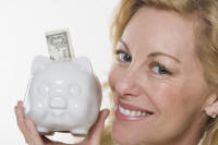 Financially secure woman